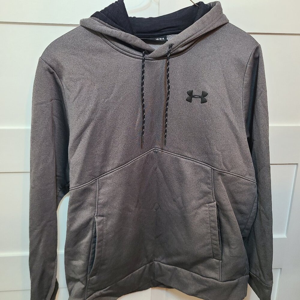 Under Armour Men's Carbon Heather Storm Icon Hoodie Sz LG Dark Gray *CL